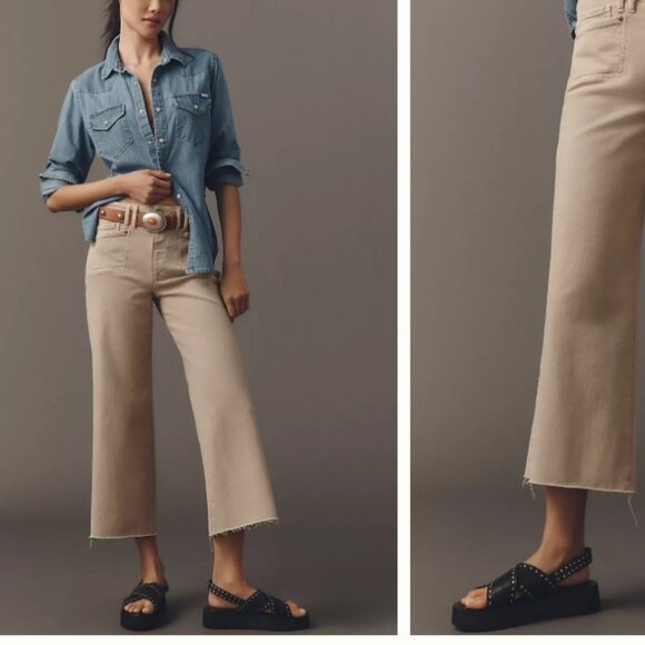 PAIGE Anessa Wide Leg Jean Vintage Soft Sand, 29 - Picture 8 of 8